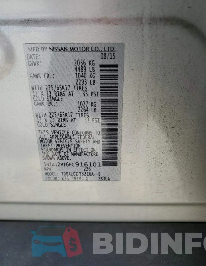 5N1AT2MT6FC916101 Photo# 12