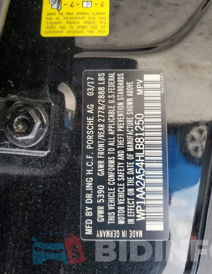 WP1AA2A54HLB81250 Photo# 14
