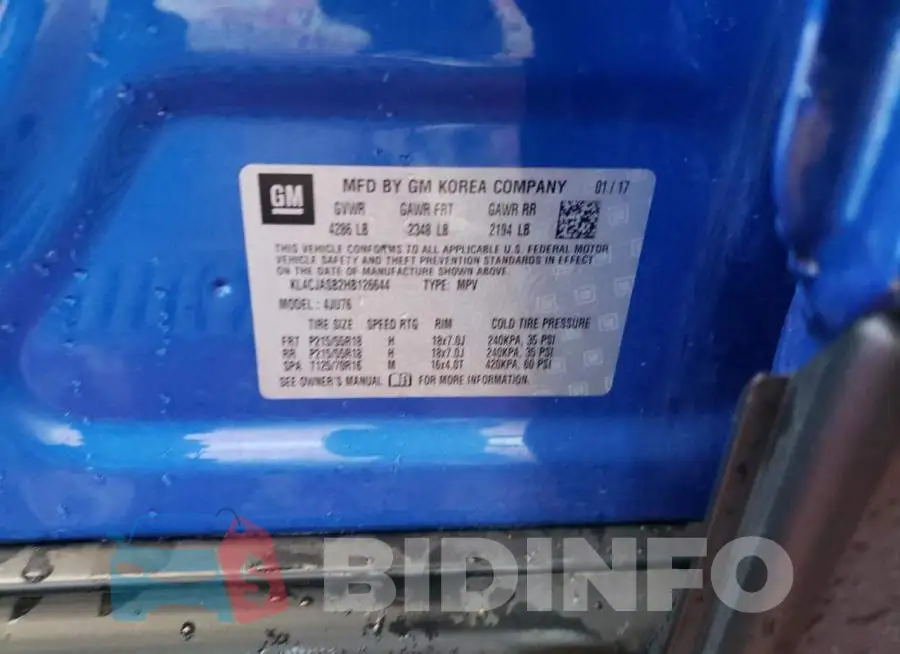 KL4CJASB2HB126644 Photo# 13