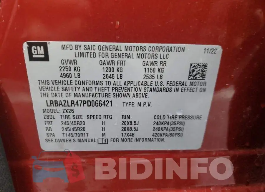LRBAZLR47PD066421 Photo# 13