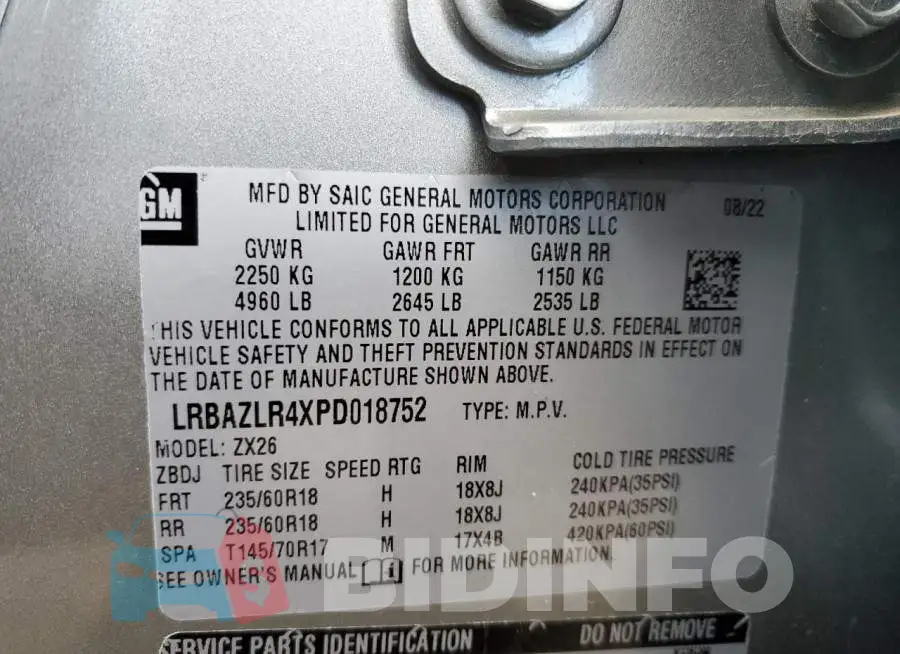 LRBAZLR4XPD018752 Photo# 13