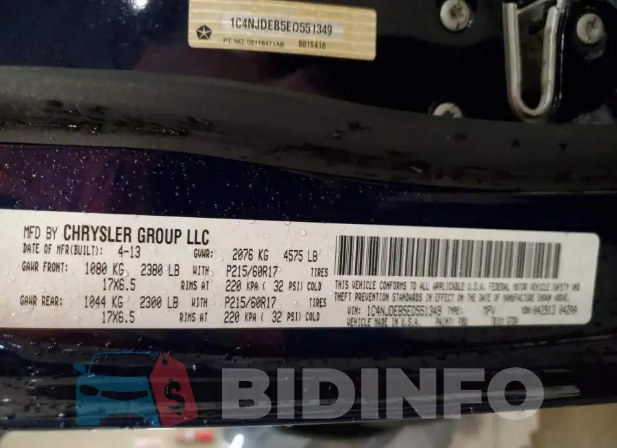1C4NJDEB5ED551349 Photo# 12