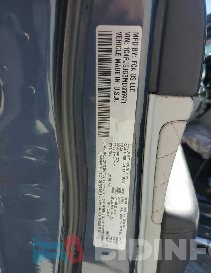 1C4RJEJG3MC656971 Photo# 13
