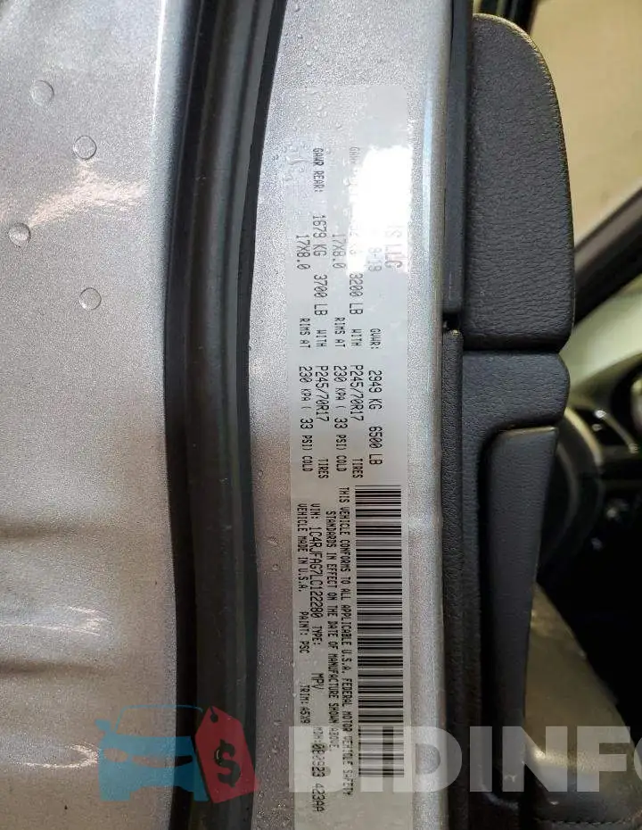 1C4RJFAG7LC122280 Photo# 14