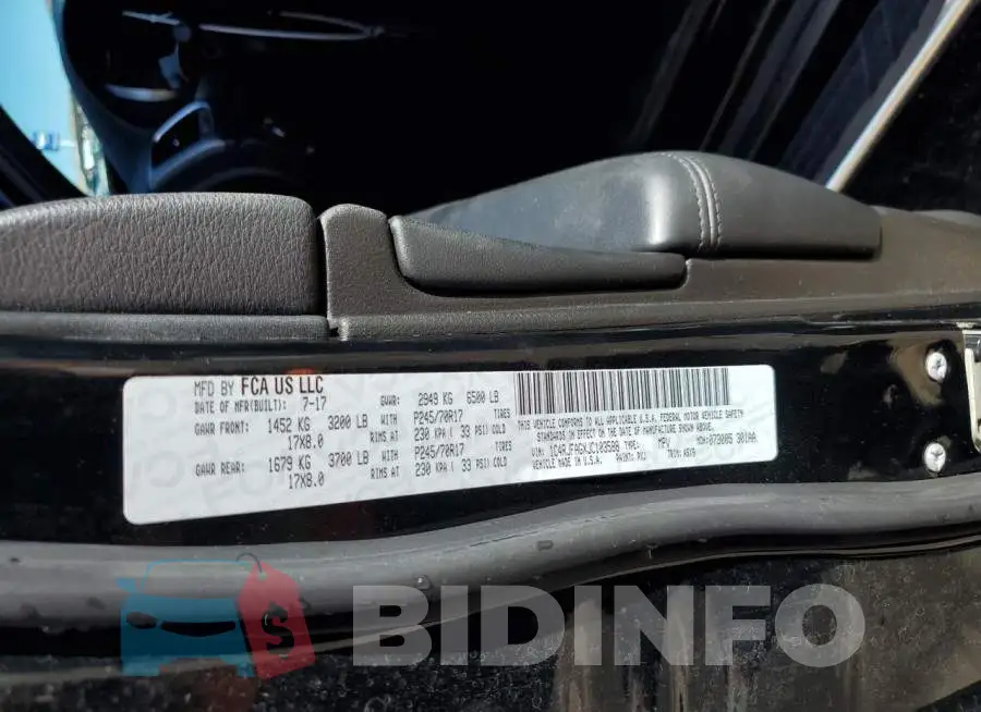 1C4RJFAGXJC103588 Photo# 12