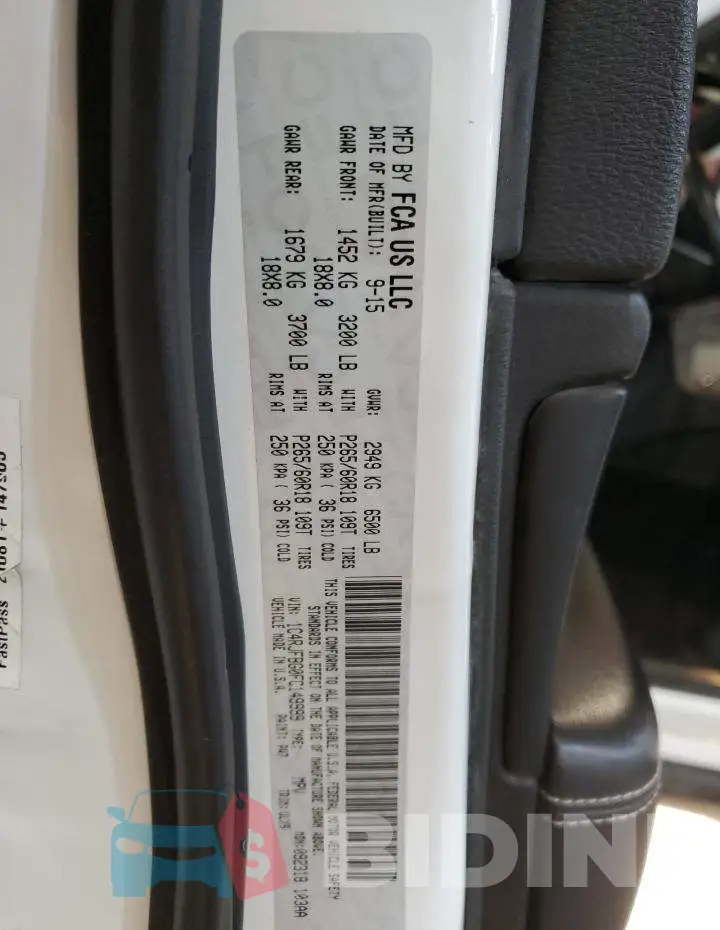 1C4RJFBG0FC149999 Photo# 12