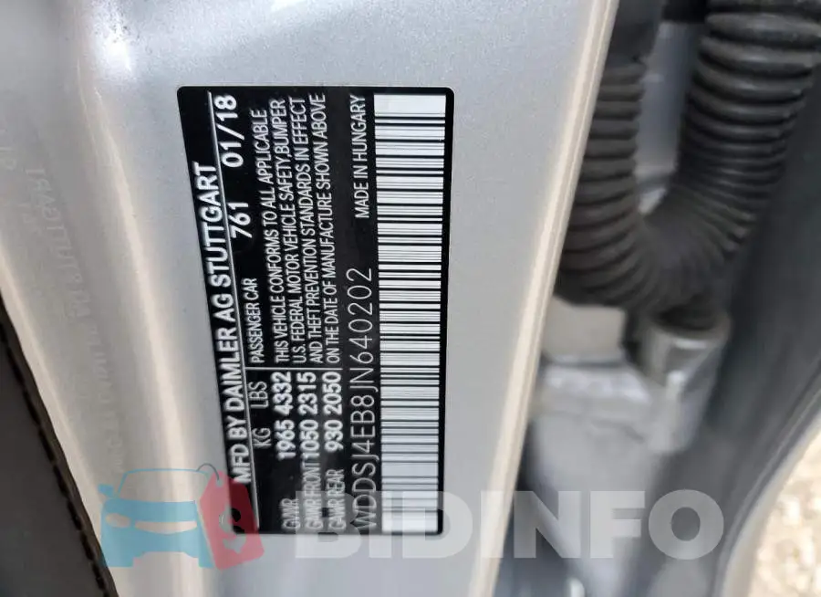 WDDSJ4EB8JN640202 Photo# 13