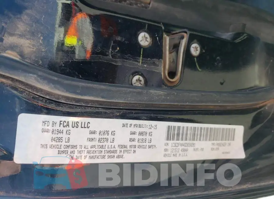 1C3CDFAA4GD650291 Photo# 12