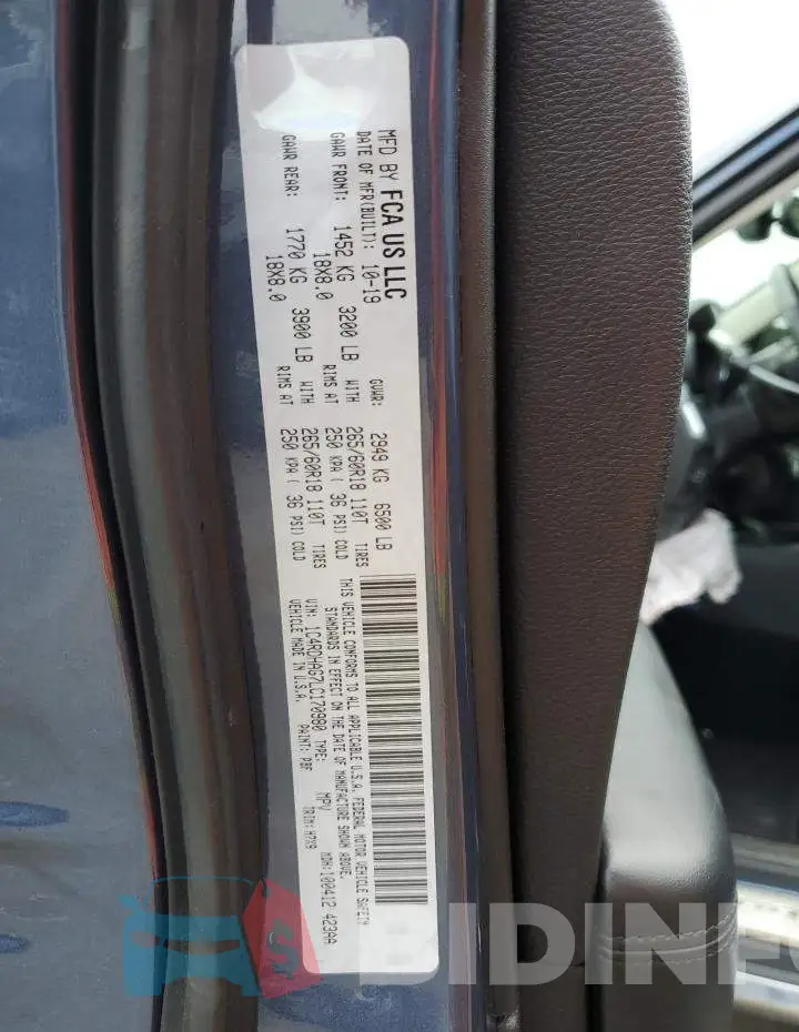 1C4RDHAG7LC170980 Photo# 13