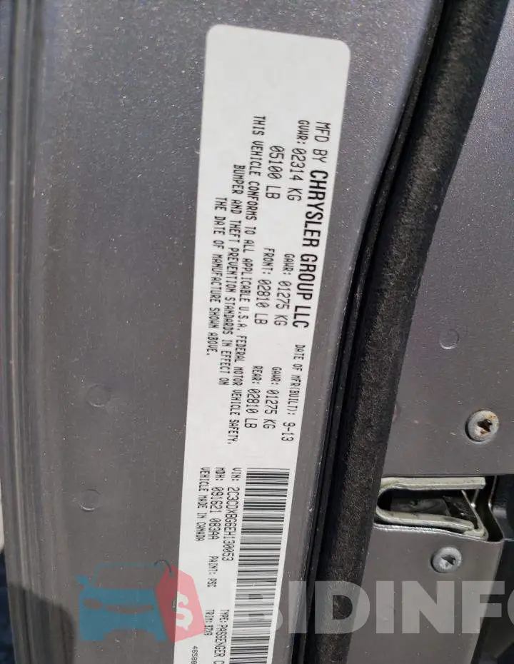 2C3CDXBG6EH130053 Photo# 12