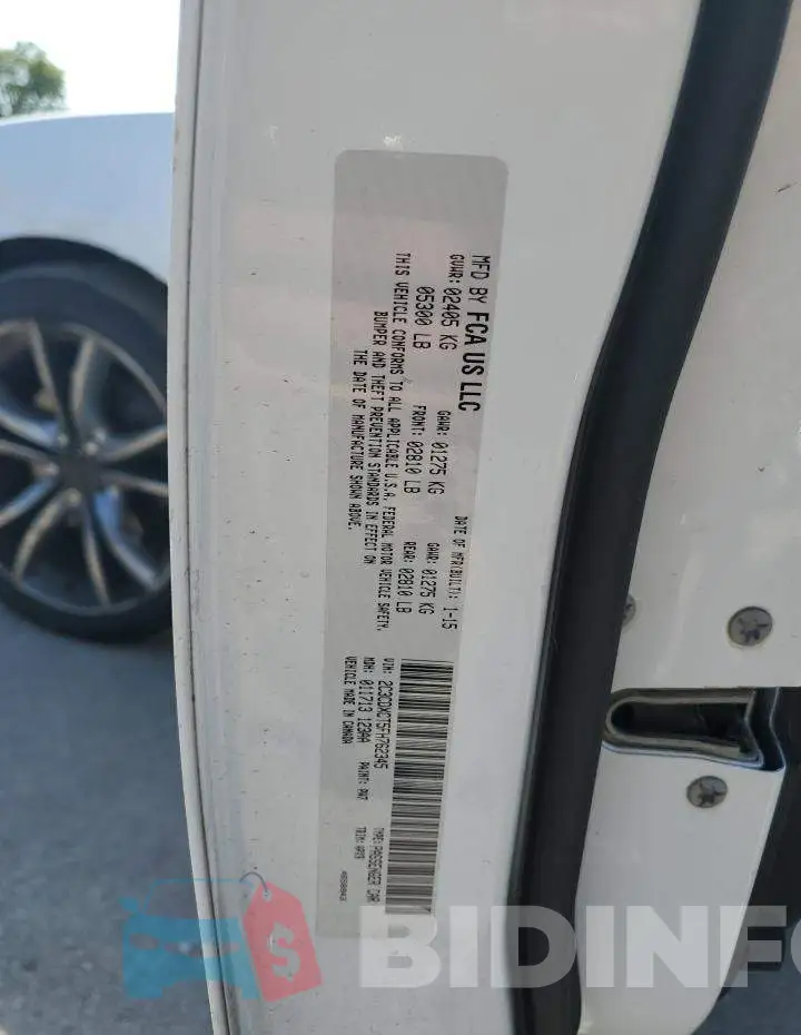 2C3CDXCT5FH762345 Photo# 12