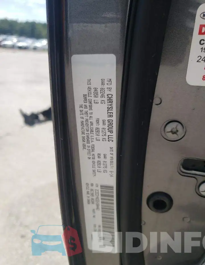 2C3CDYAG5EH304461 Photo# 12