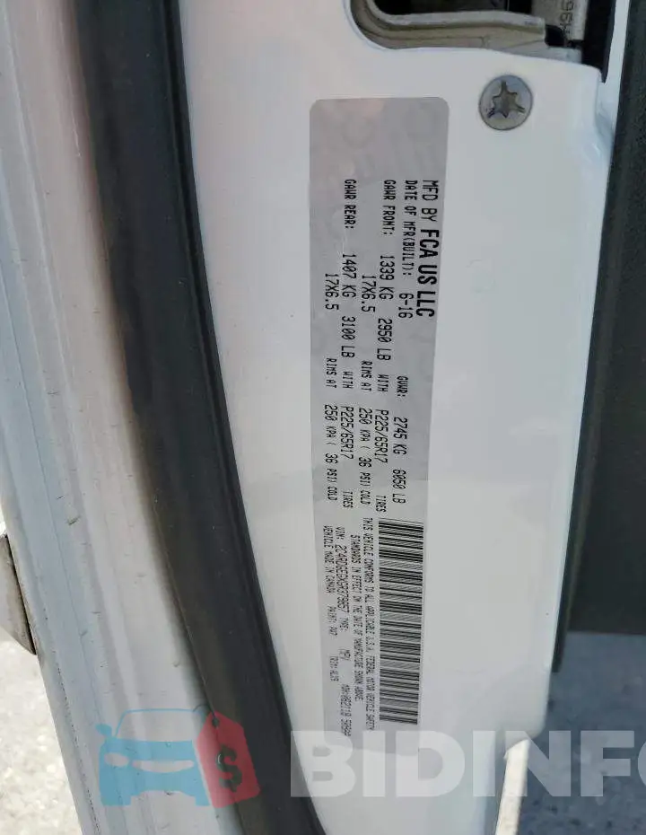 2C4RDGEGXGR379857 Photo# 13