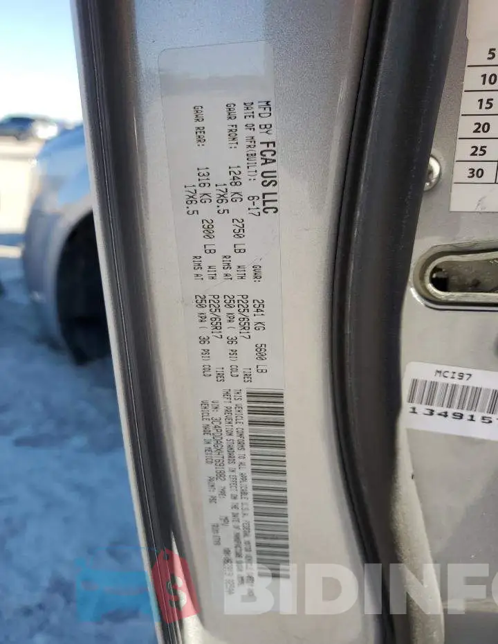 3C4PDDAGXHT691882 Photo# 14