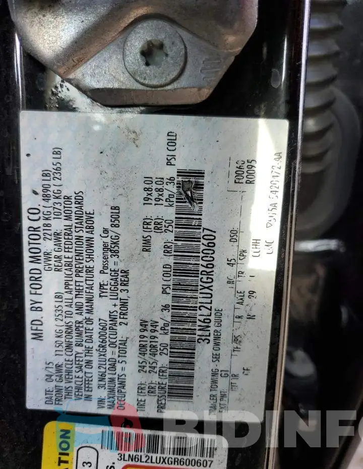 3LN6L2LUXGR600607 Photo# 12