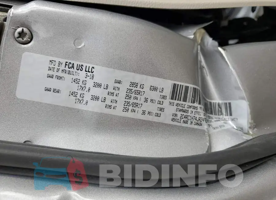 2C4RC1H74JR248264 Photo# 14