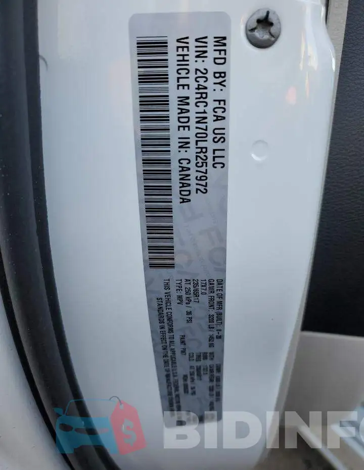 2C4RC1N70LR257972 Photo# 13