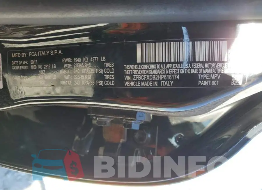 ZFBCFXDB2HP616174 Photo# 13