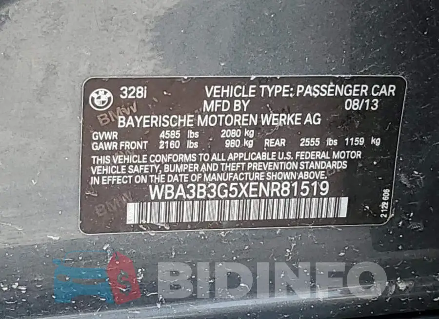 WBA3B3G5XENR81519 Photo# 12