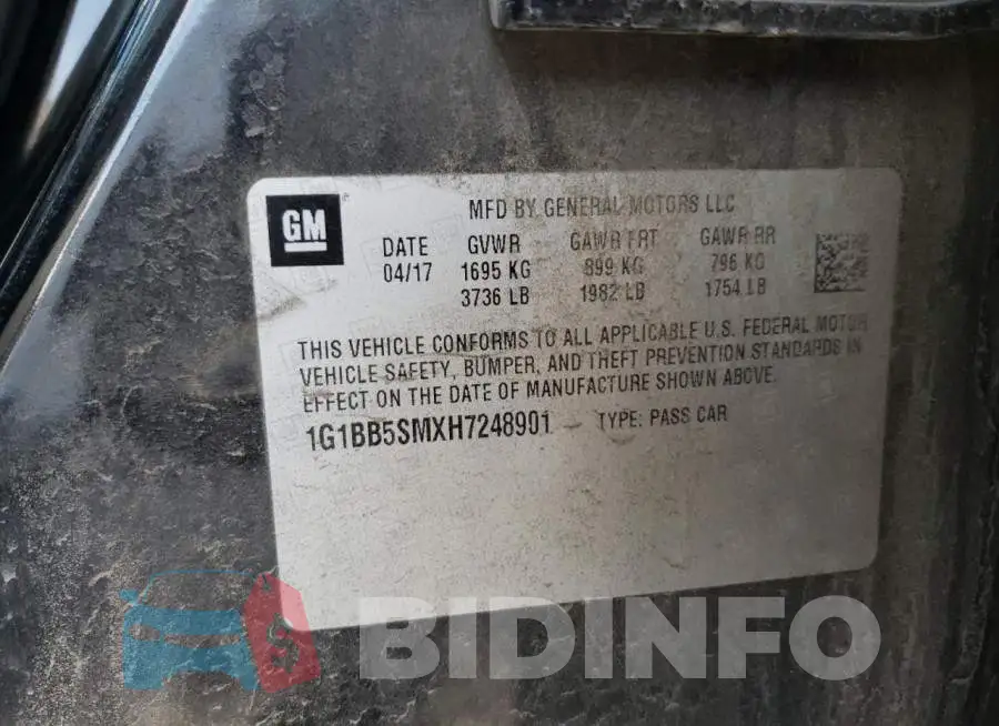 1G1BB5SMXH7248901 Photo# 13