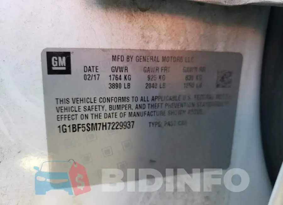 1G1BF5SM7H7229937 Photo# 13