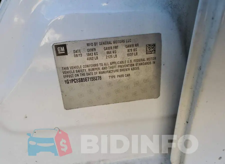 1G1PC5SB5E7155278 Photo# 12