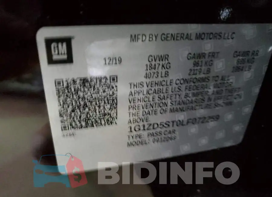 1G1ZD5ST0LF072259 Photo# 13