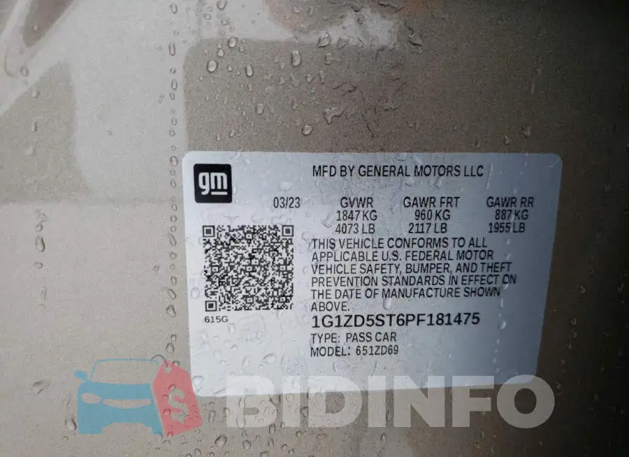 1G1ZD5ST6PF181475 Photo# 12