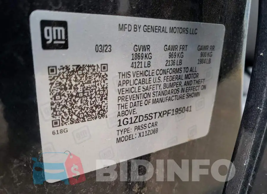 1G1ZD5STXPF195041 Photo# 12