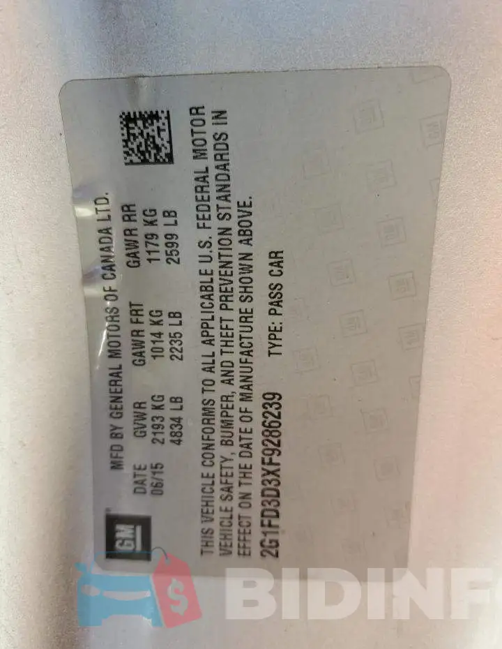 2G1FD3D3XF9286239 Photo# 12