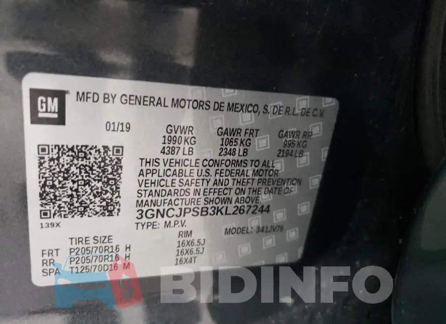 3GNCJPSB3KL267244 Photo# 13