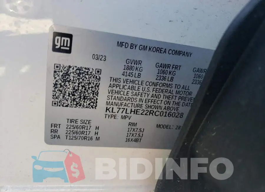 KL77LHE22RC016028 Photo# 12
