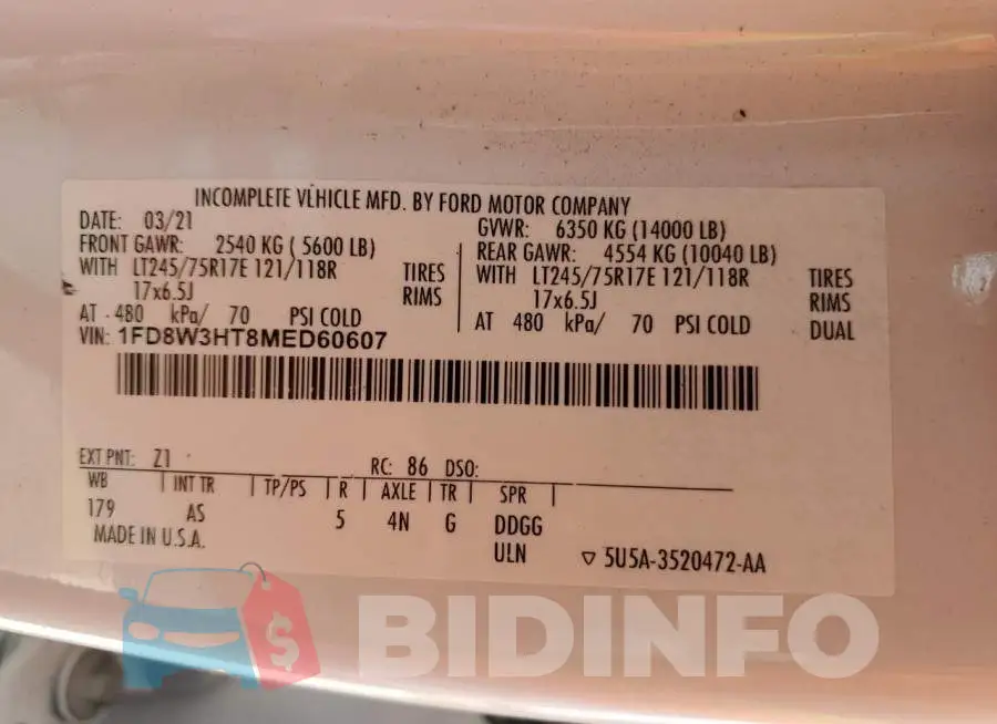 1FD8W3HT8MED60607 Photo# 12