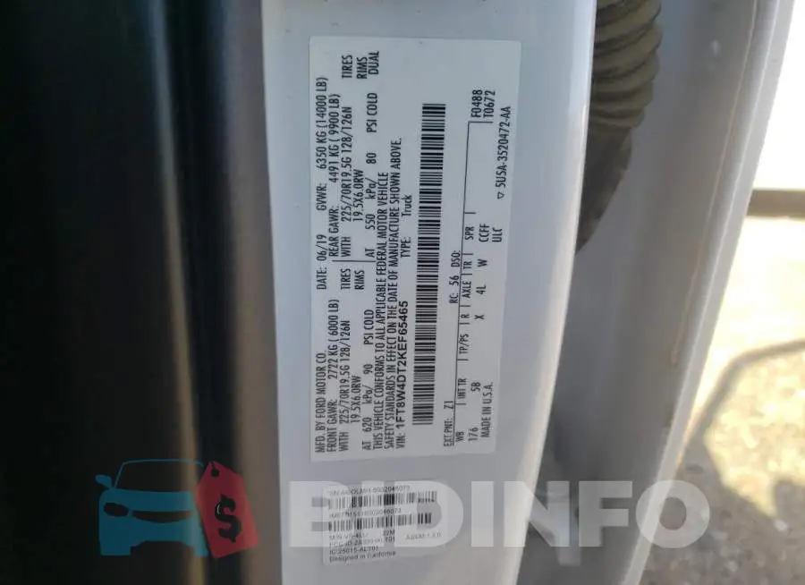 1FT8W4DT2KEF65465 Photo# 12