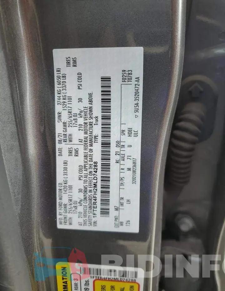 1FTER4FH2MLD74288 Photo# 13