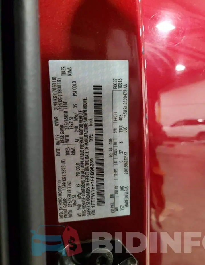 1FTFW1EF1FFB96239 Photo# 12