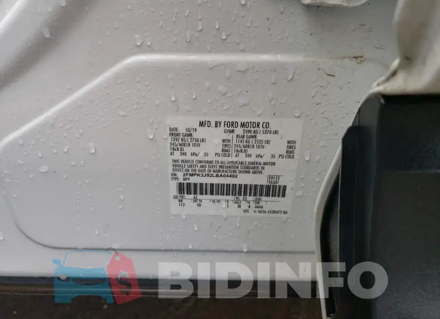 2FMPK3J92LBA04492 Photo# 12