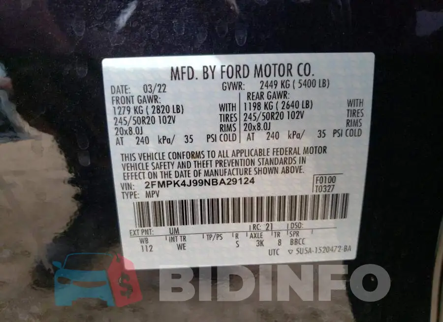 2FMPK4J99NBA29124 Photo# 12