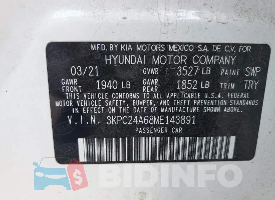 3KPC24A68ME143891 Photo# 12