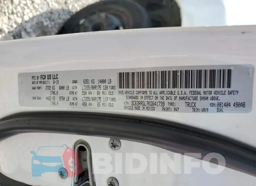 3C63RRGL7KG641739 Photo# 13
