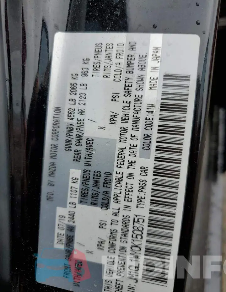 JM1GL1WY0K1508751 Photo# 12