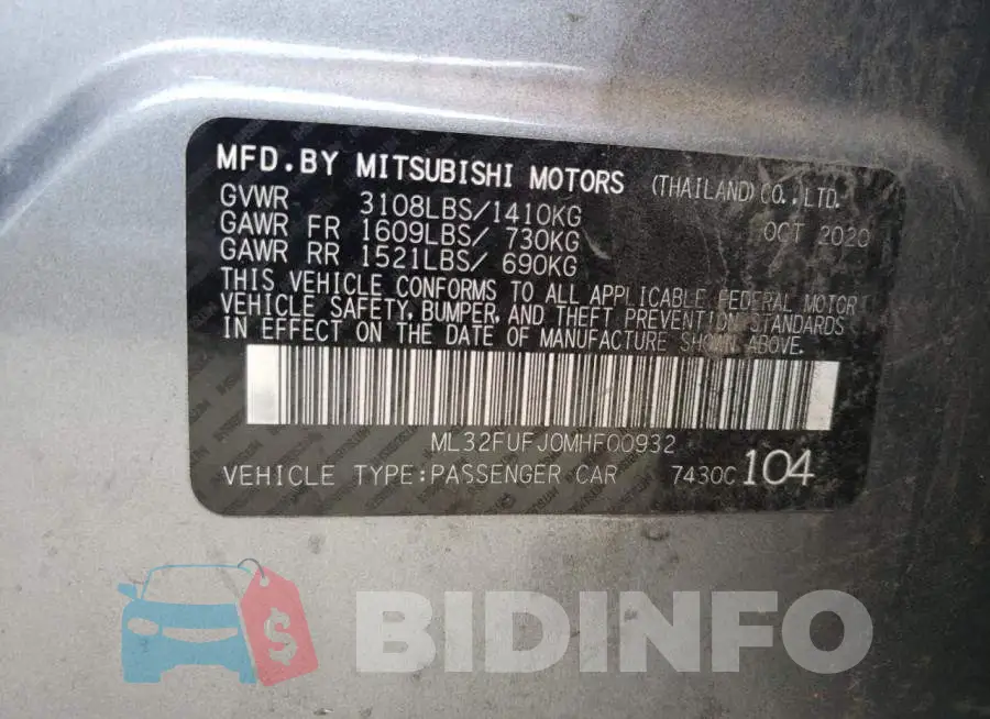 ML32FUFJ0MHF00932 Photo# 12