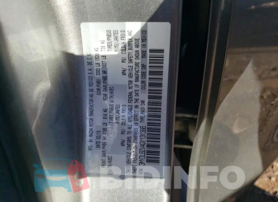 3MYDLBZV4GY131386 Photo# 12
