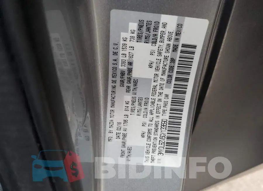 3MYDLBZV6GY133690 Photo# 12