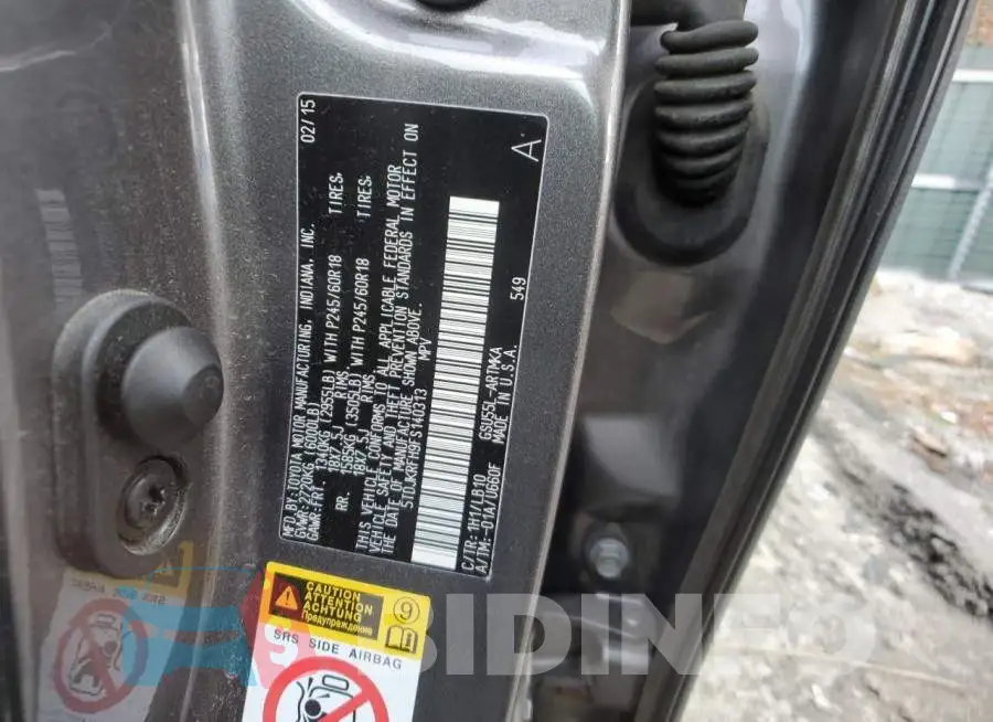 5TDJKRFH9FS140313 Photo# 14