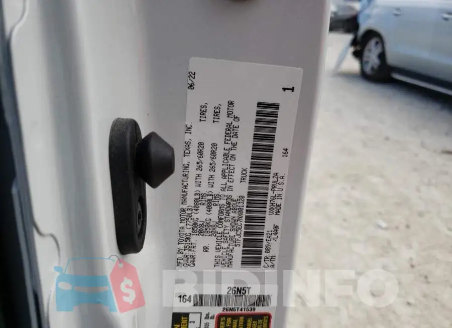 5TFJC5EC7NX001320 Photo# 13