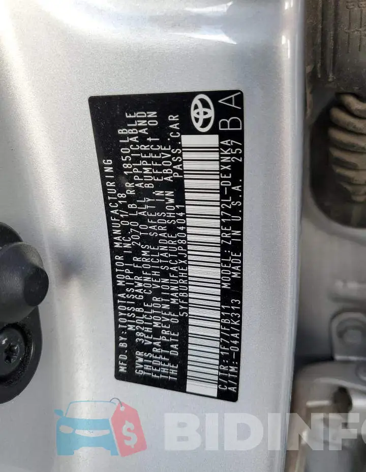 5YFBURHEXJP804041 Photo# 12