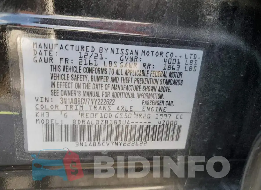 3N1AB8CV7NY222622 Photo# 12