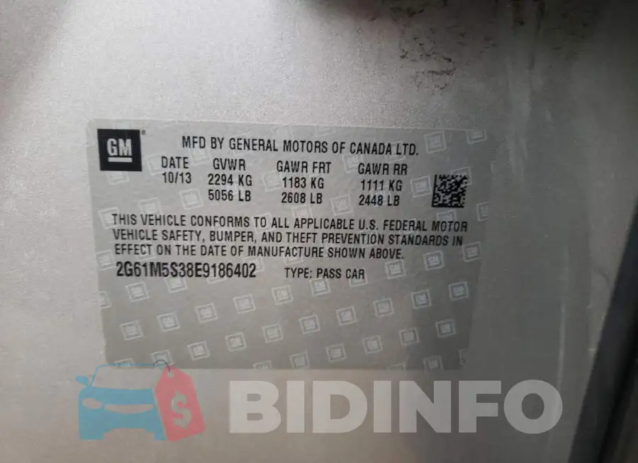2G61M5S38E9186402 Photo# 12