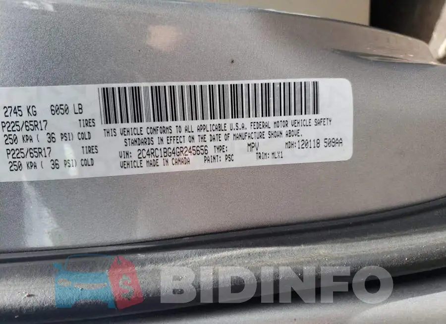 2C4RC1BG4GR245656 Photo# 13
